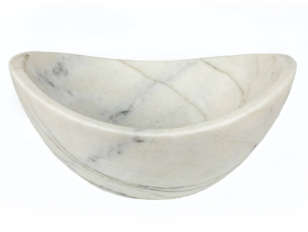 White Marble Small Vessel Sink R701