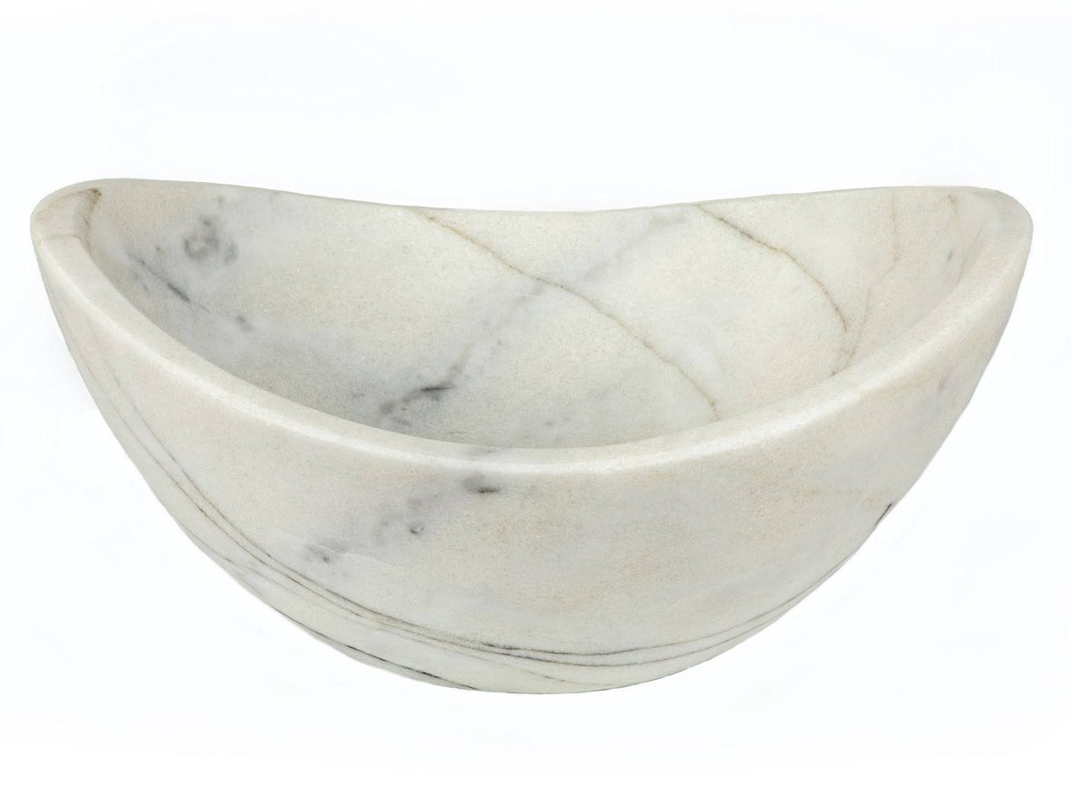 White Marble Small Vessel Sink R701