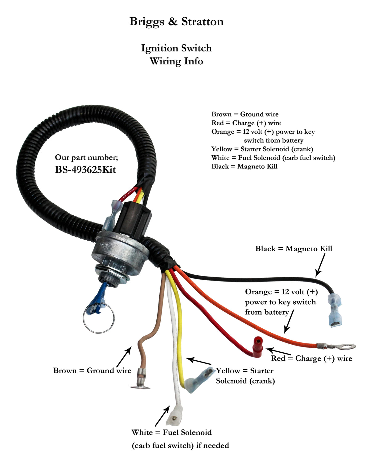 Engine Switch Kit with Wiring M86093