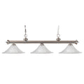 Brushed Nickel 3 Light Island Light N64212