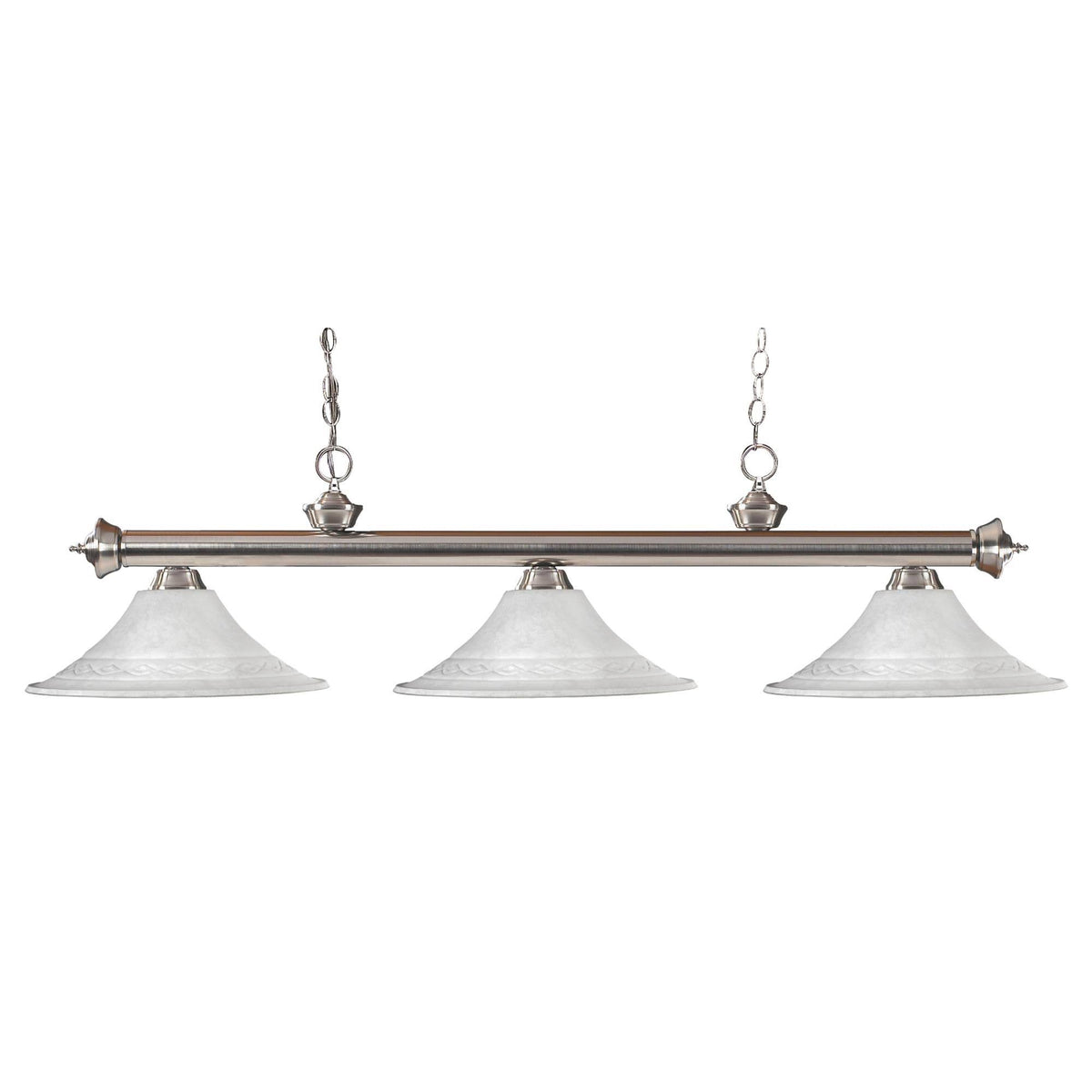 Brushed Nickel 3 Light Island Light N64212