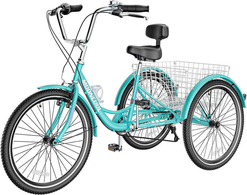 26 Adult Tricycle 7 Speed 450lbs Capacity with Shopping Basket P668427