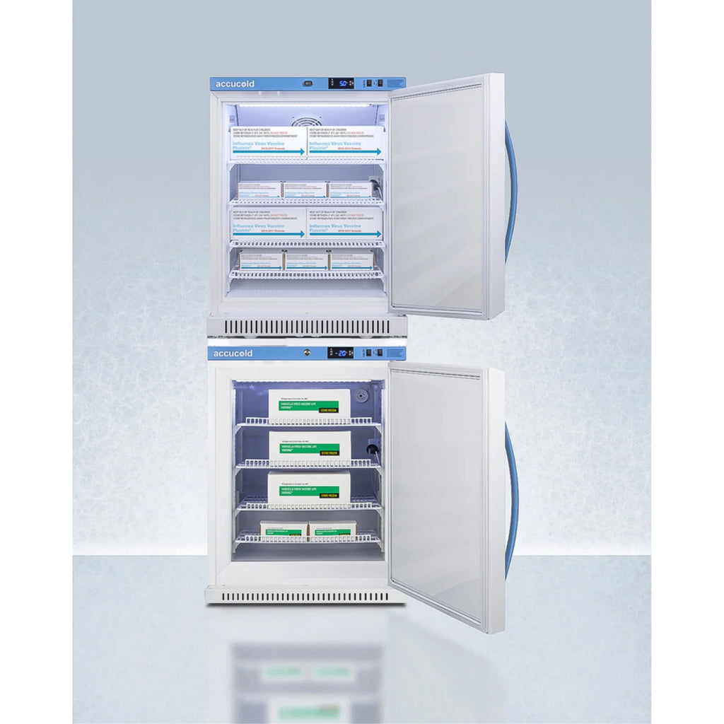 Pharma-Vac stacked vaccine refrigerator/freezer combination I64519