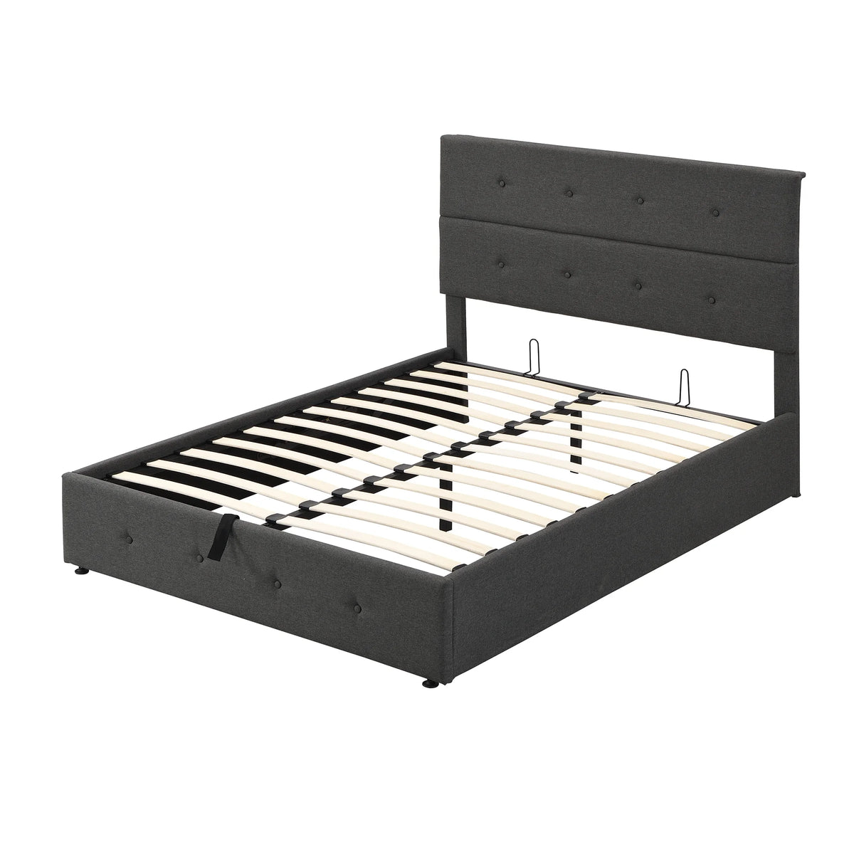 Upholstered Full Storage Platform Bed Y98525