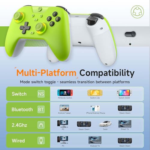 2.4g Wireless Bluetooth Gaming Controller with Hall Effect B85428
