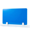 White 12x20 Acrylic Desk Divider with Clips P63775