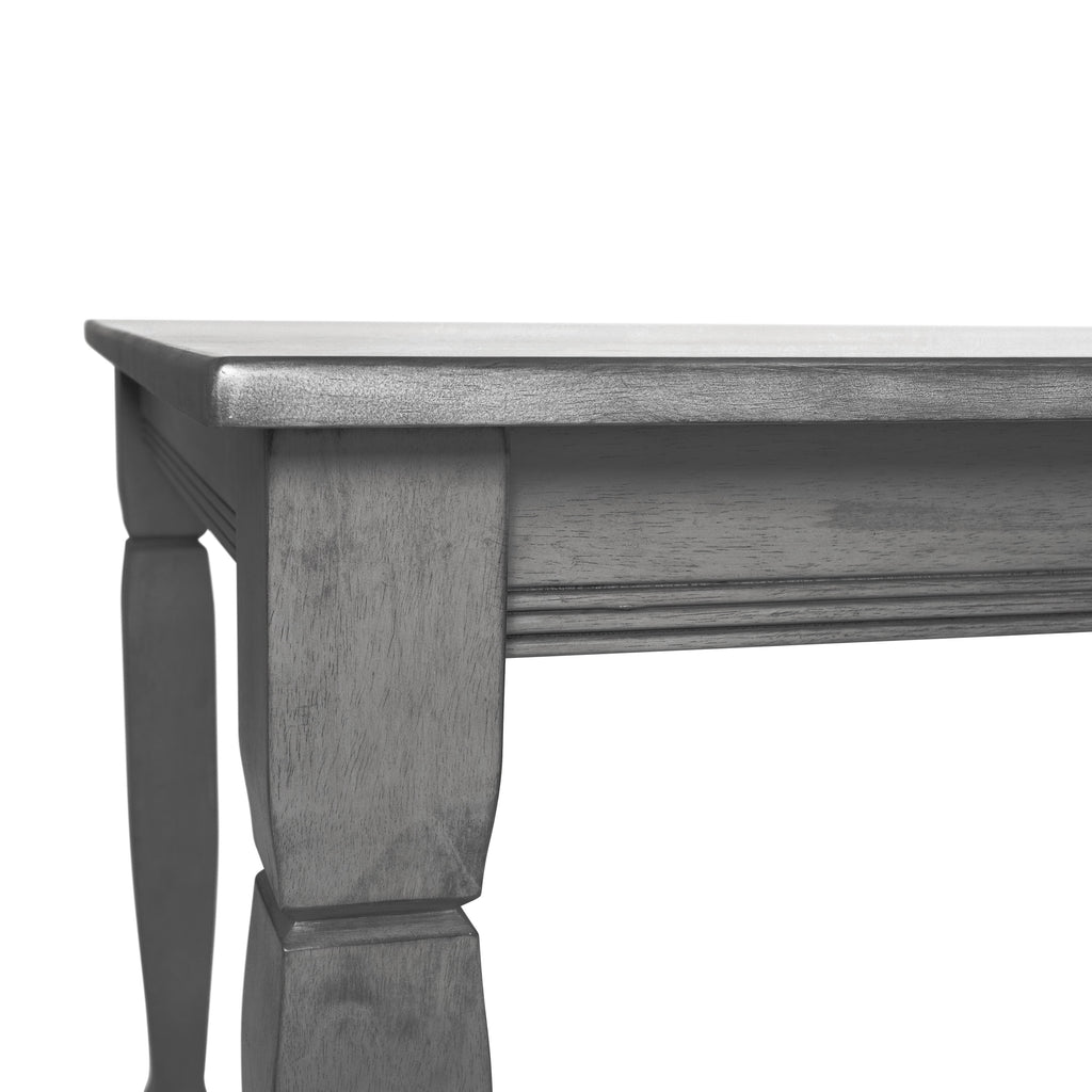 47" Solid Wood Dining Table with Turned Wooden Legs S404485