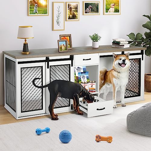 47.2" Heavy Duty Dog Crate with Drawers M868979