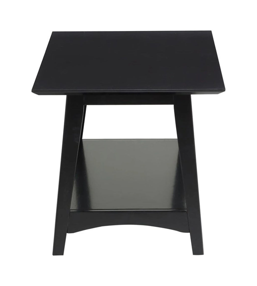 Black Coffee Table with Shelf Q601429