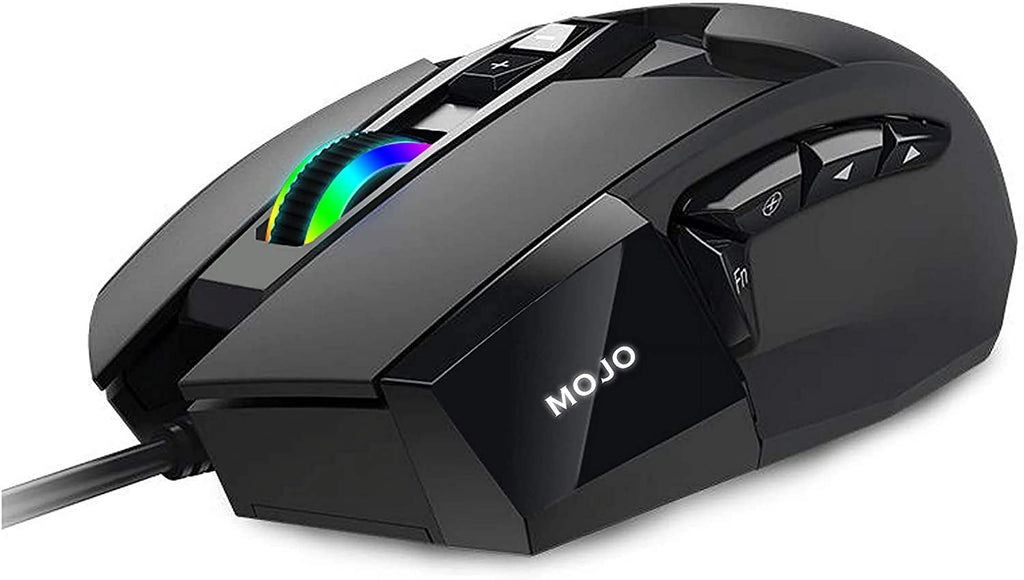 Wired Gaming Mouse with 9 Programmable Buttons, 12000 DPI R654