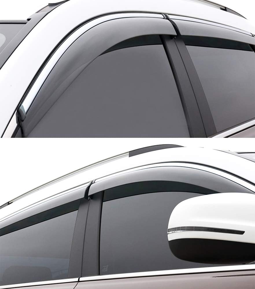Car Window Visor Vent Shade Deflector Sun/Rain Guards E6119
