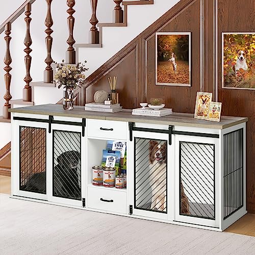 47.2" Heavy Duty Dog Crate with Drawers M868979
