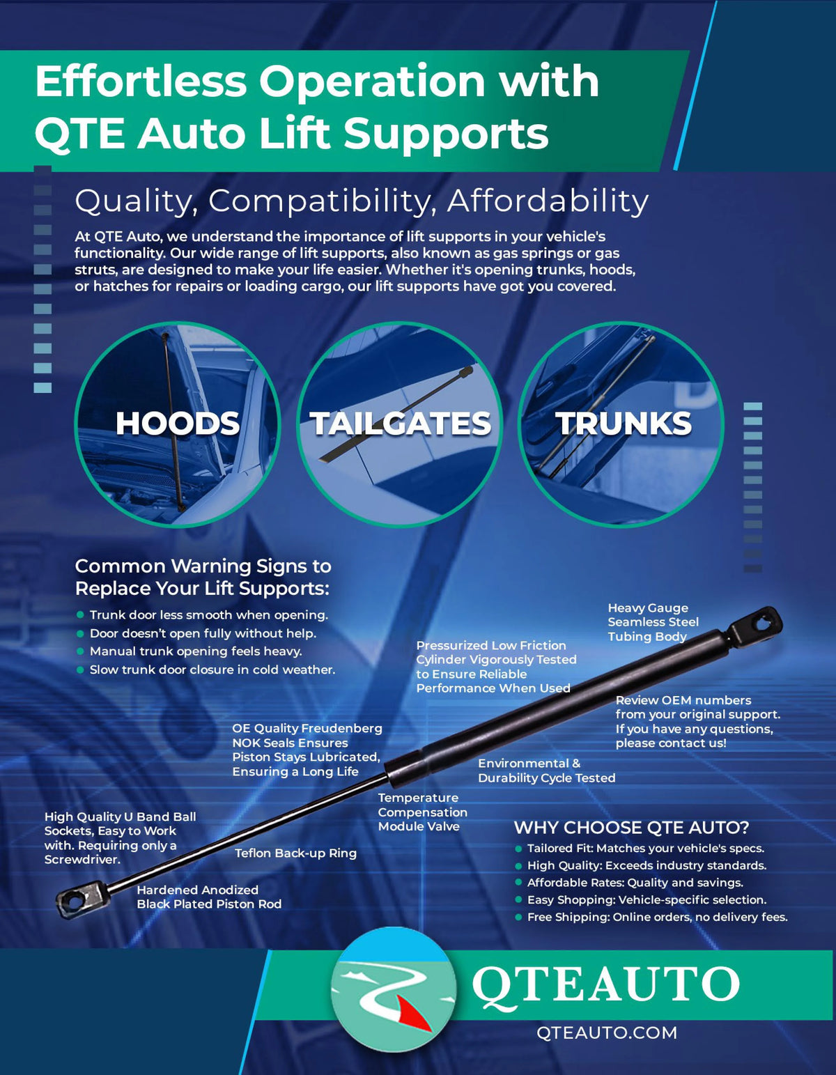 Lift Support for Buick Skyhawk Wagon L4201