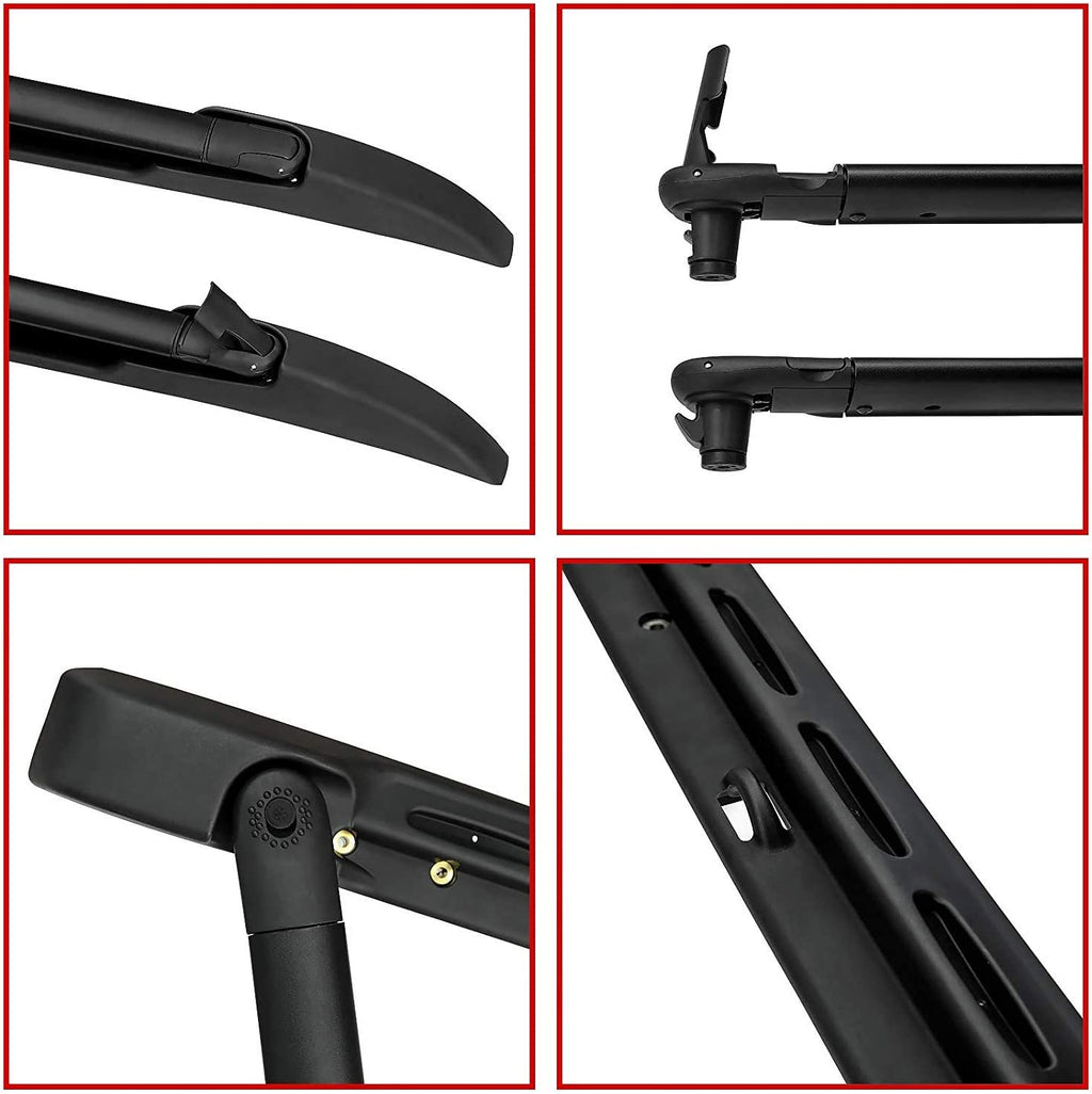 Black Roof Rack Set for Toyota Tacoma Double Cab 2005-2023 D922898