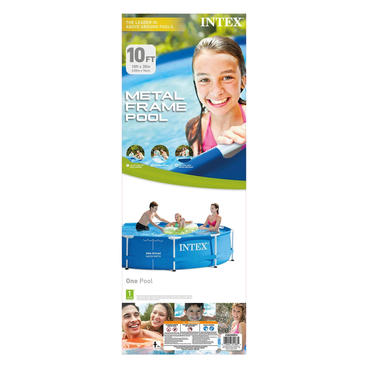 10 Ft x 30 In Round Above Ground Swimming Pool R721748