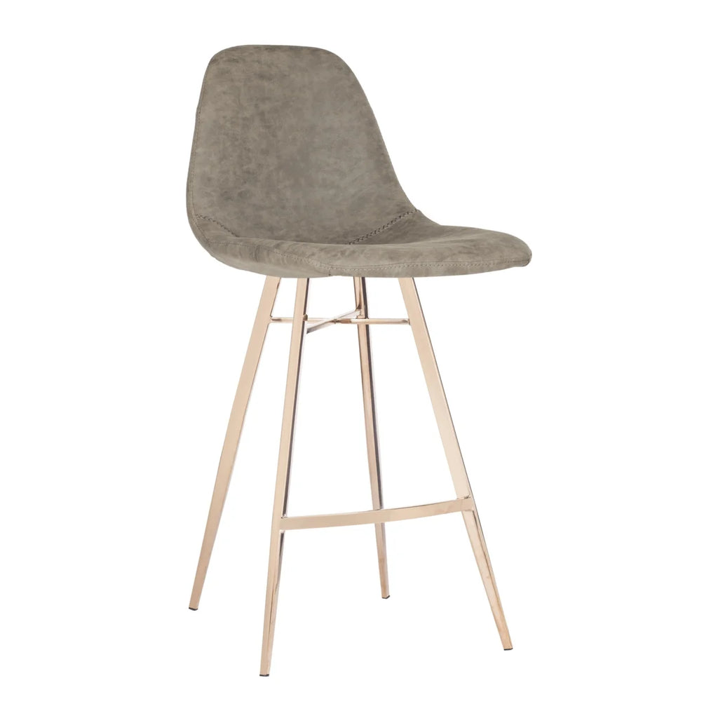 Modern Glam Counter Stool with Footrest K28665