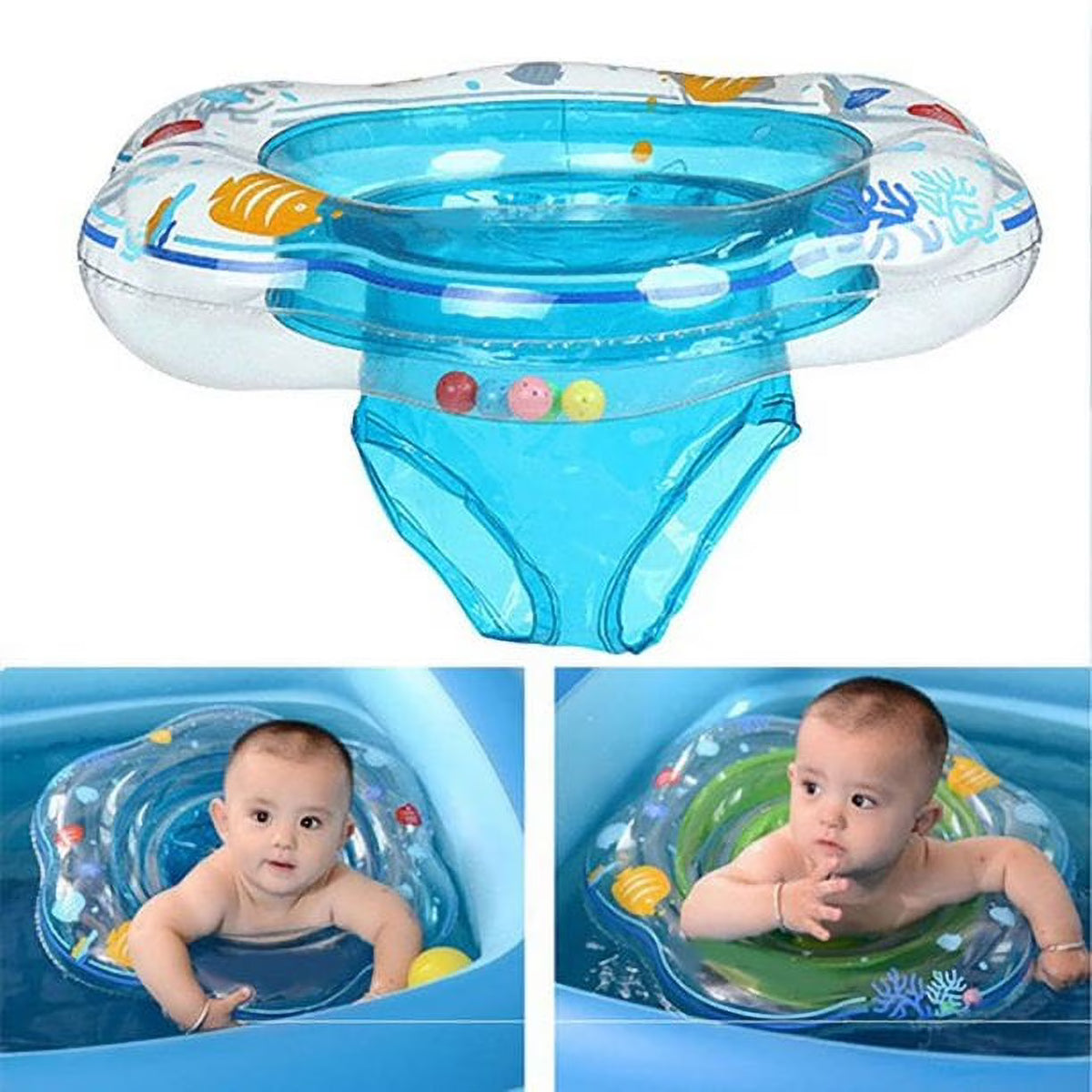 Blue PVC Baby Swim Ring D34280