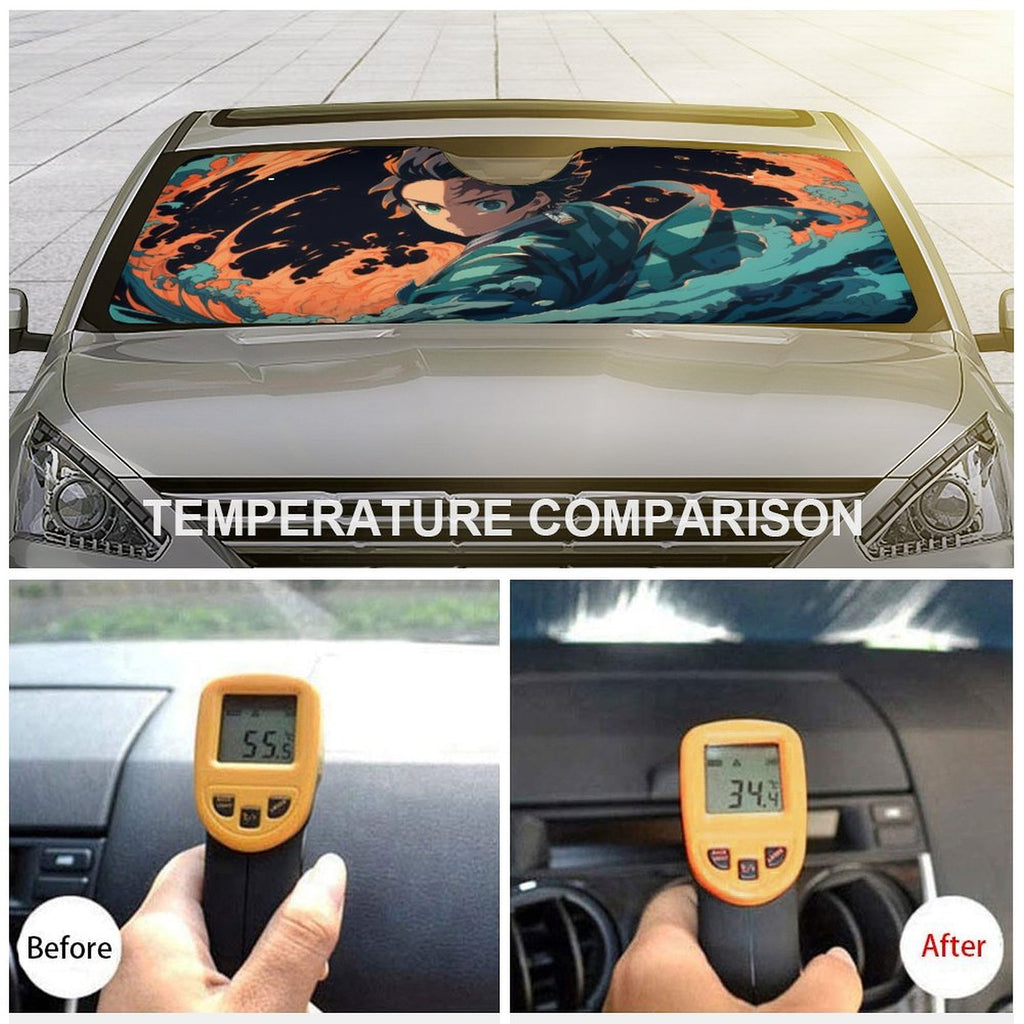 Foldable Reflective Car Windshield Sunshade K473