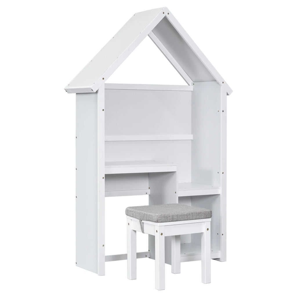 White House-Shaped Desk with Stool F209761