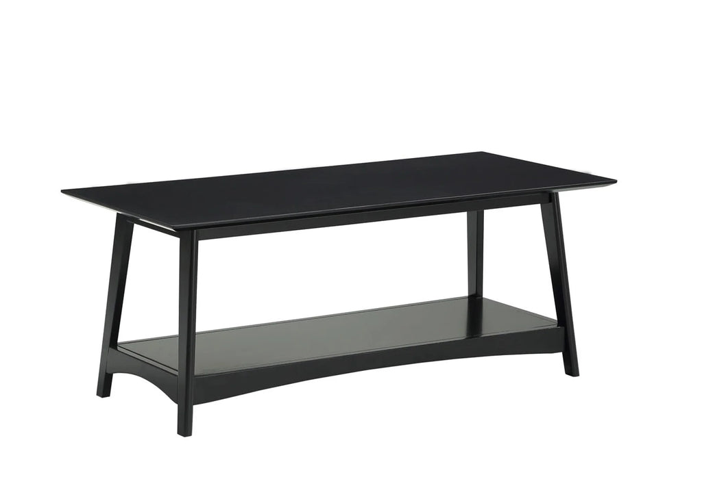 Black Coffee Table with Shelf Q601429