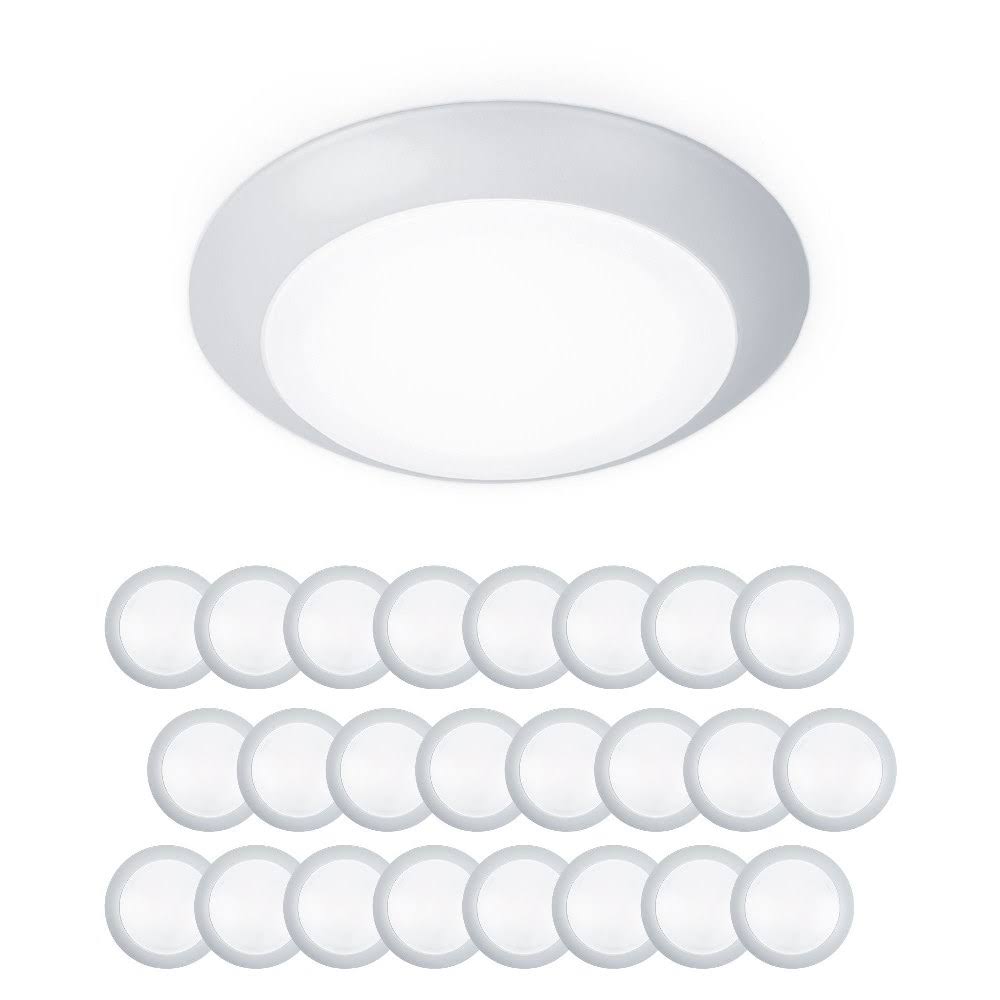 24 Pack 6x22W LED Flush Mount White L3705