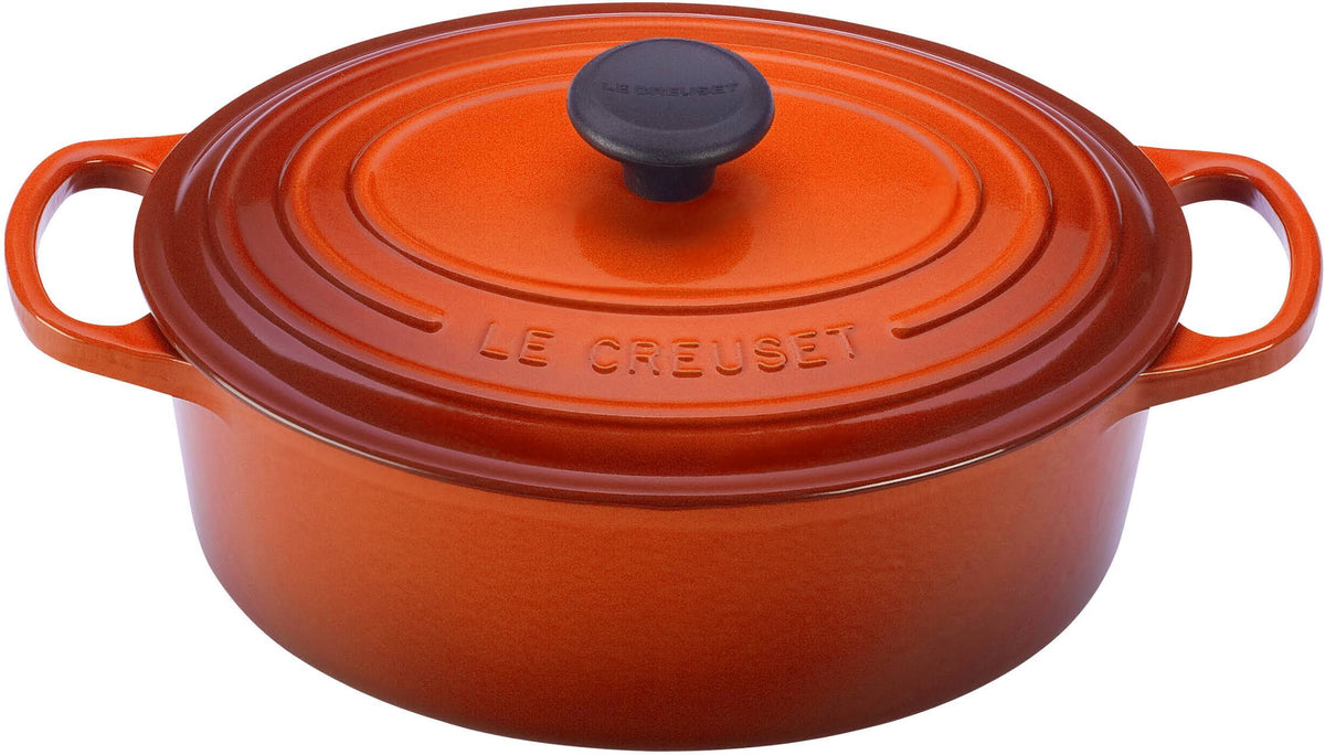3.5 Quart Enameled Cast Iron Oval French Oven C838
