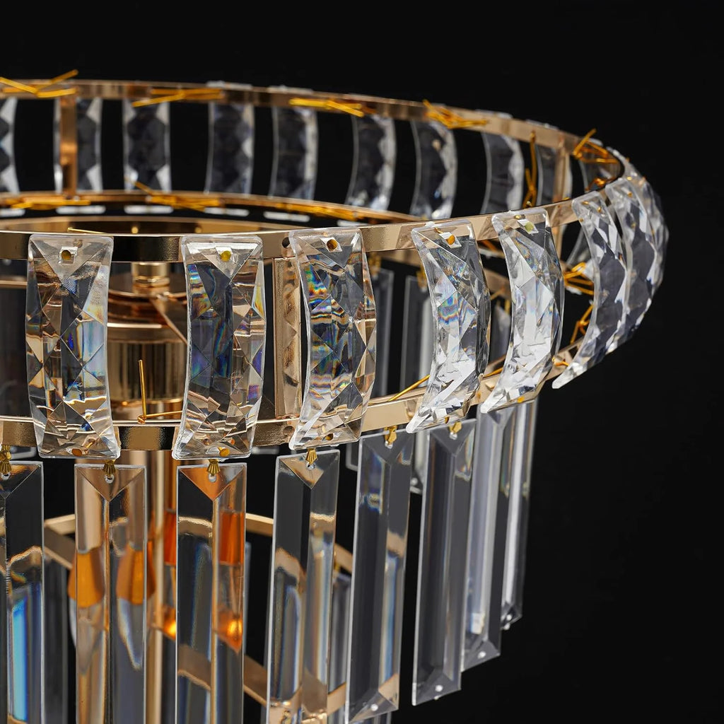 Gold 4-Tier Crystal Flower Stand P599048
