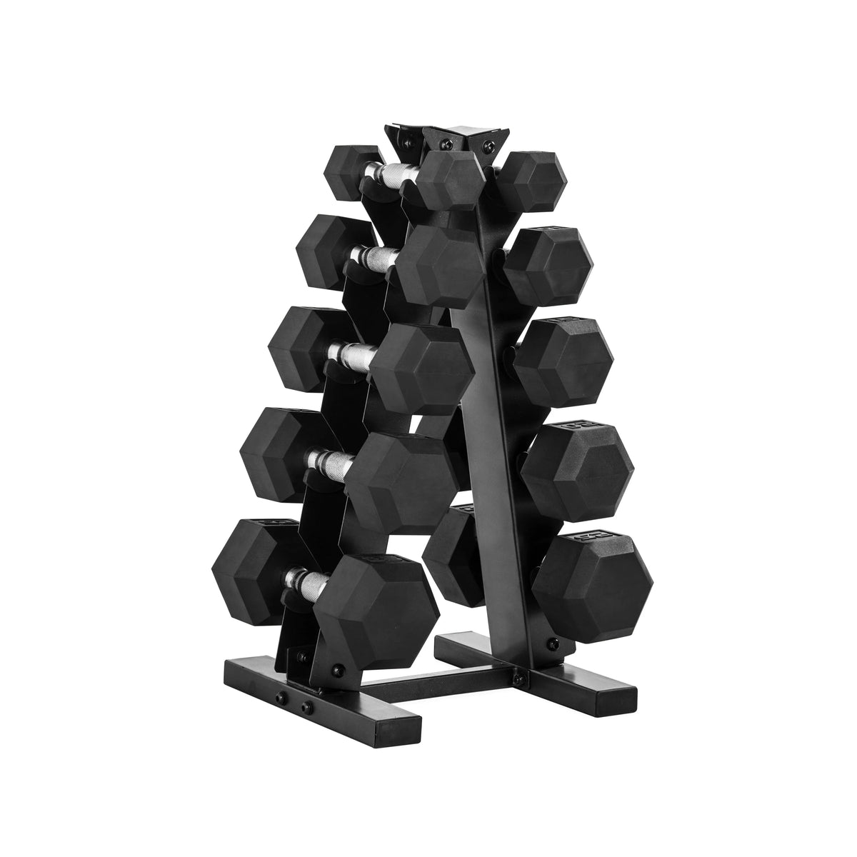 150 Lb. Rubber Hex Dumbbell Weight Set Y993