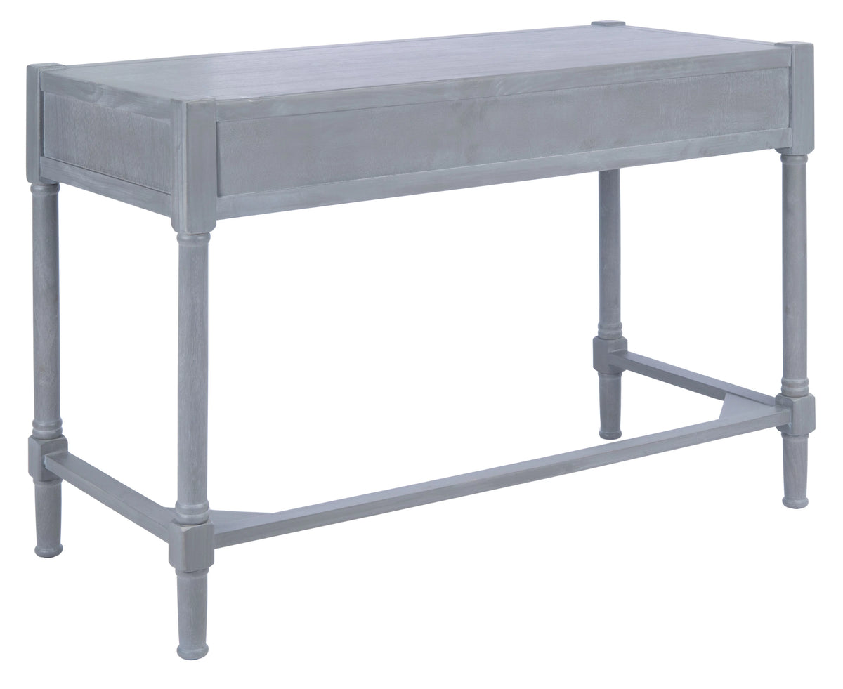White Washed Grey 2-Drawer Writing Desk B2711