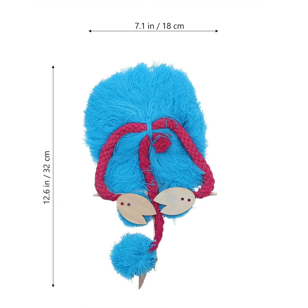 Sky-blue 5PCS String Puppets Plush Ostrich Marionette Toy Q411