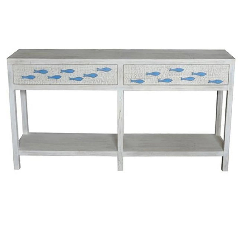 Antique White 2 Drawer Console M544240