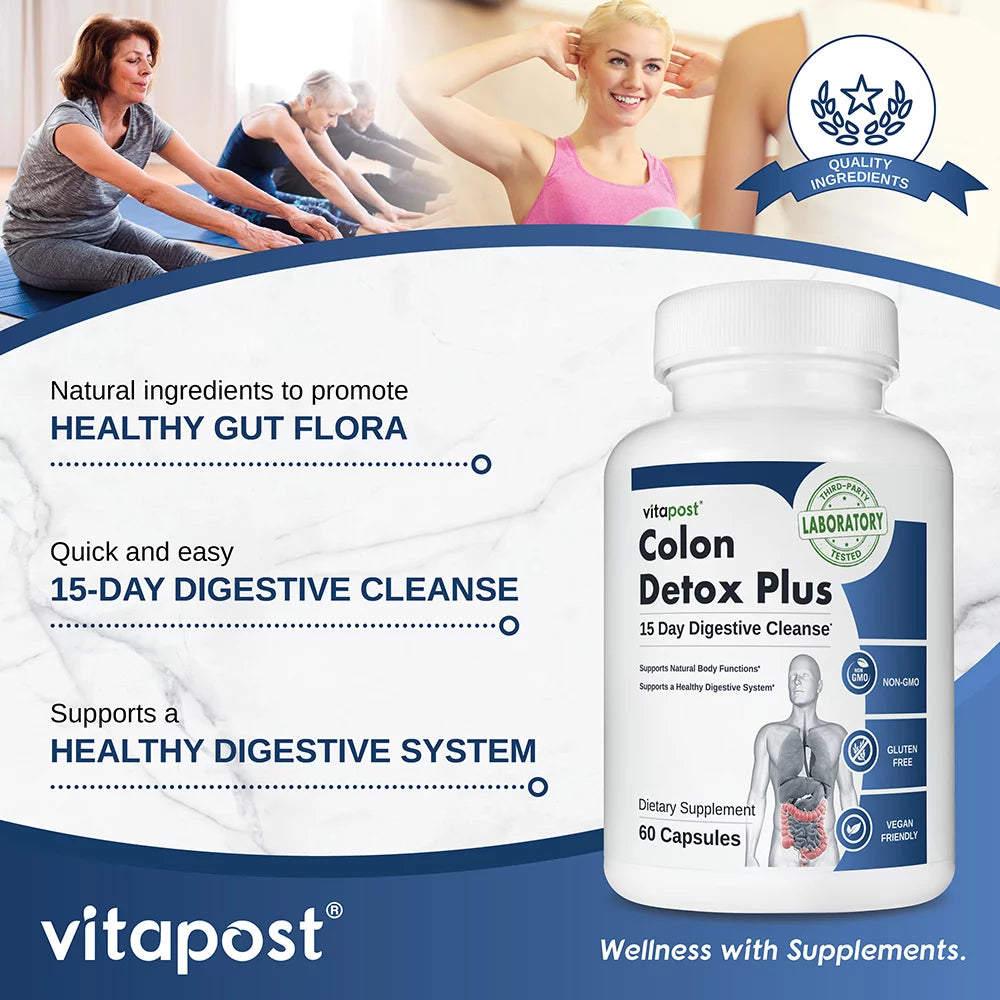 60 Capsules Digestive Cleanse Supplement V5924