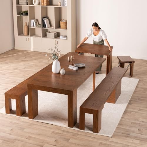 Extendable Solid Wood Dining Table R258542