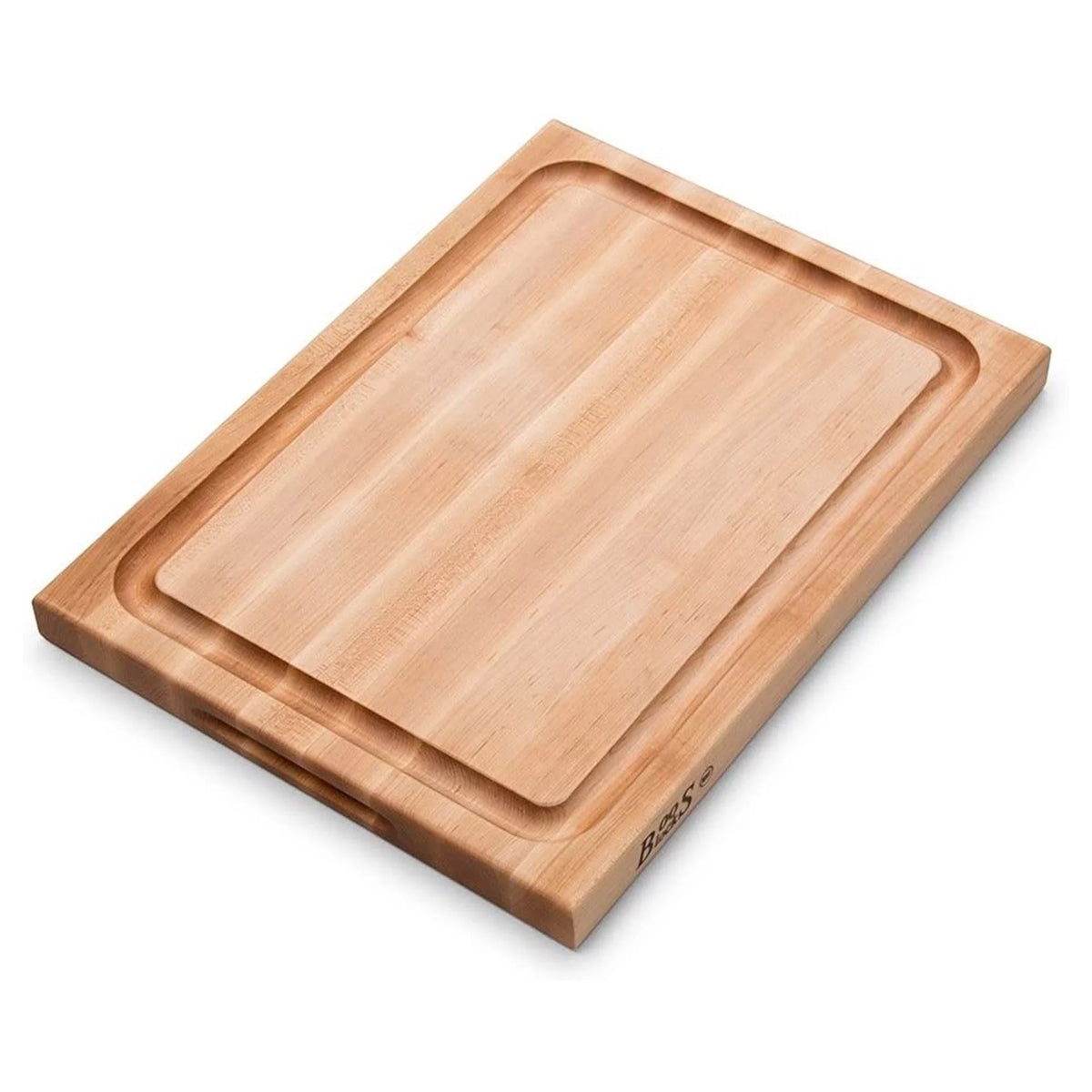 Large Maple Wood Edge Grain Cutting Board, 20" x 15" x 1.5" E299172