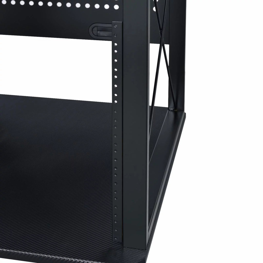 Black Music Desk with Shelves Z57053