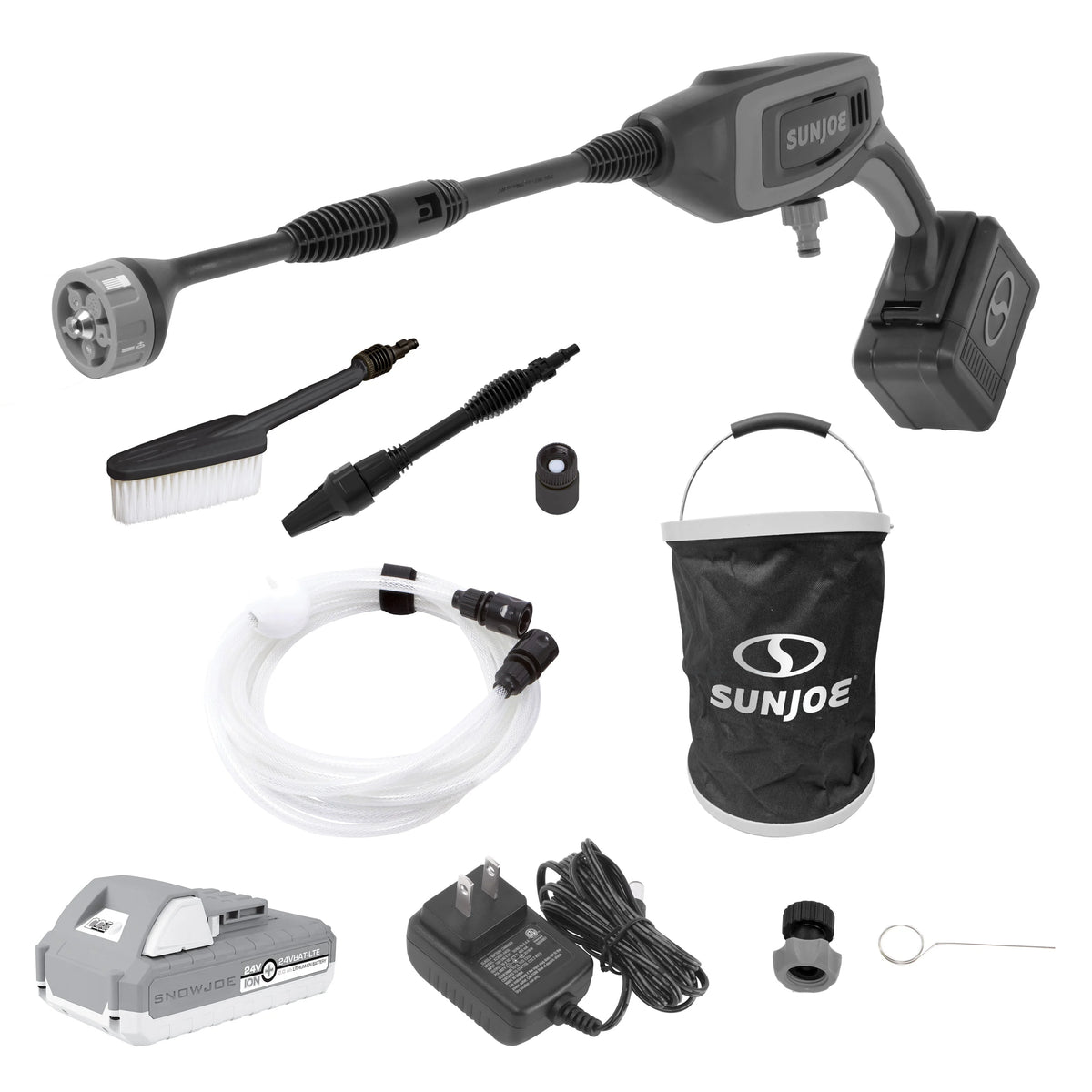 Cordless Power Cleaner Kit with Folding Bucket & Turbo Nozzle F247