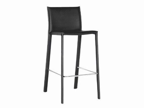 Black Leather Bar Stool T912890