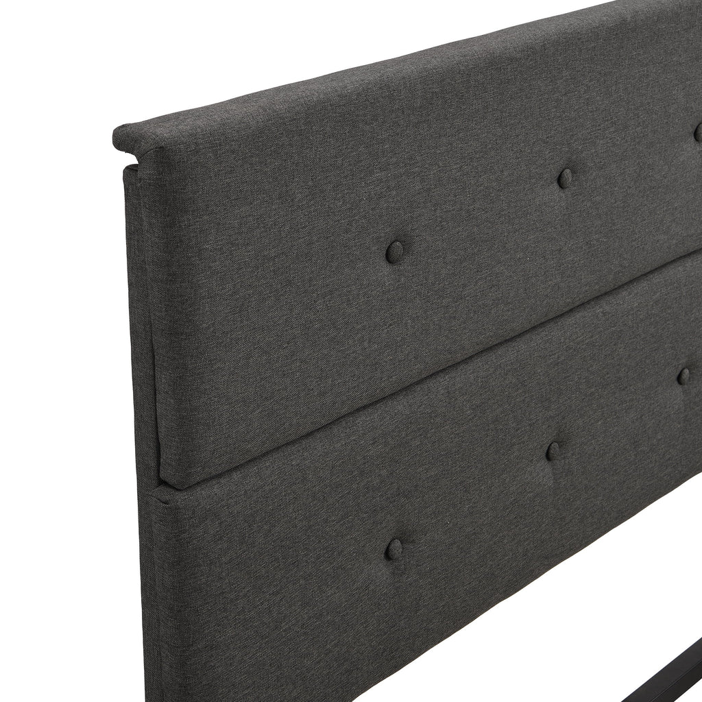 Upholstered Full Storage Platform Bed Y98525