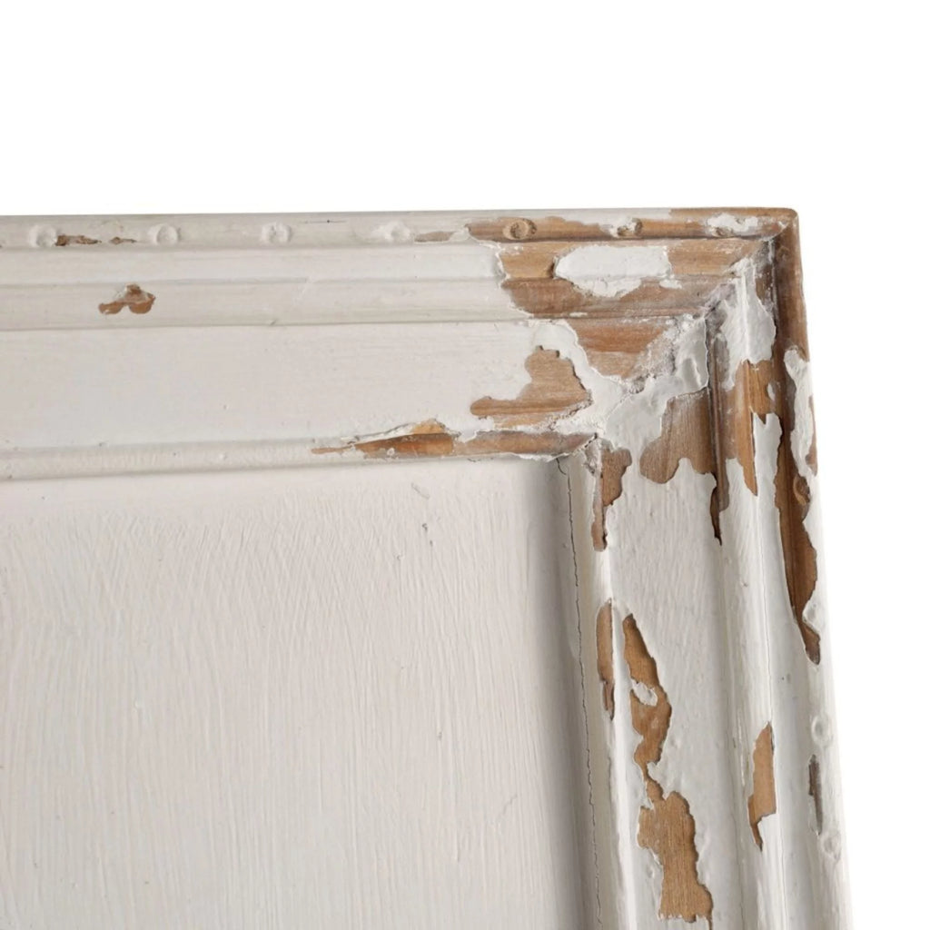 White Antique Style Large Rectangular Wall Mirror P258