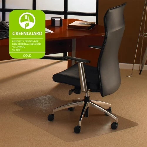 Polycarbonate Carpet Chairmat with Lip 53 x 48 Inch D809
