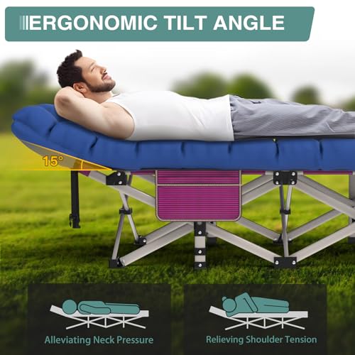 Camping Cot with Mattress D8866