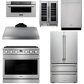 36 Gas Range, Range Hood, Refrigerator, Dishwasher, Microwave and Wine Cooler I2198