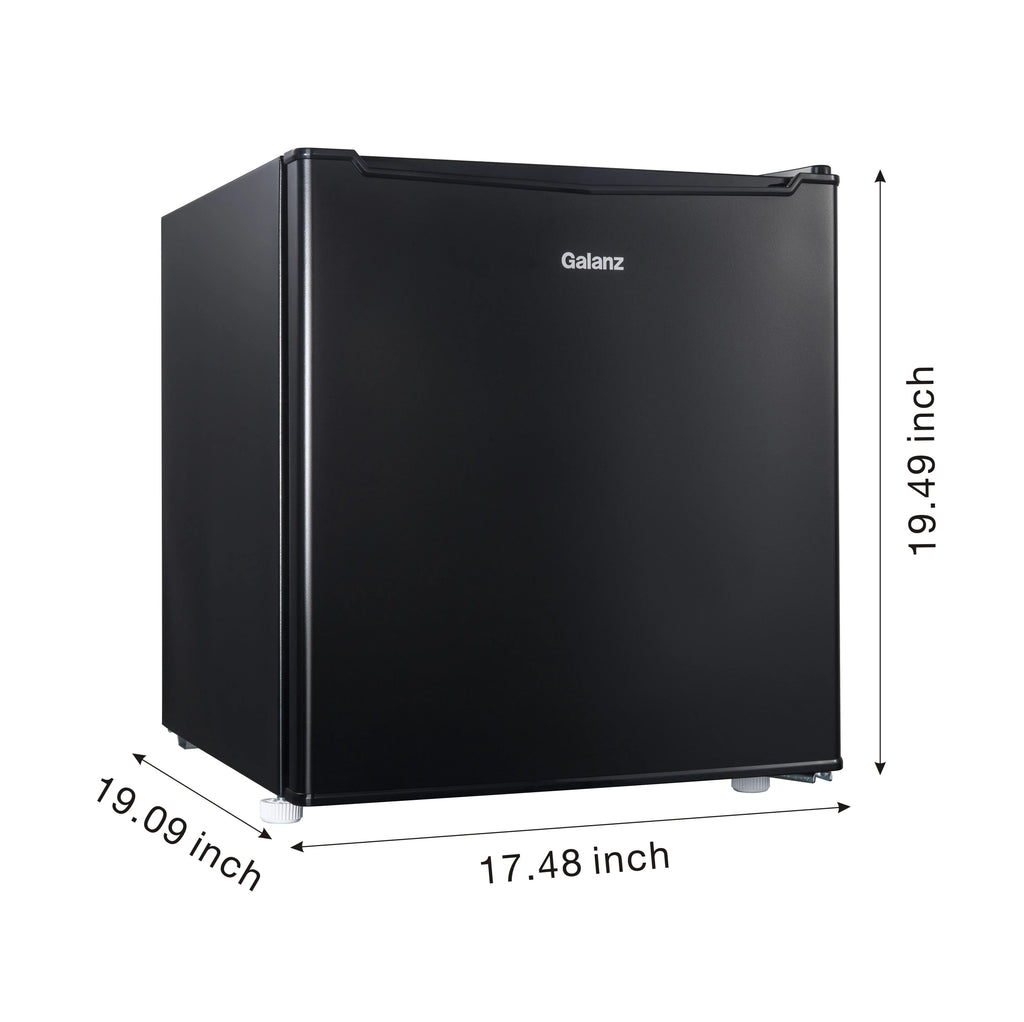 1.7 Cu ft Black Single Door Mini Fridge O960