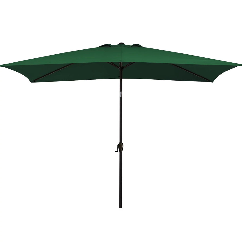 6.5' x 10' Rectangular 6 Ribs Outdoor Umbrella E838906