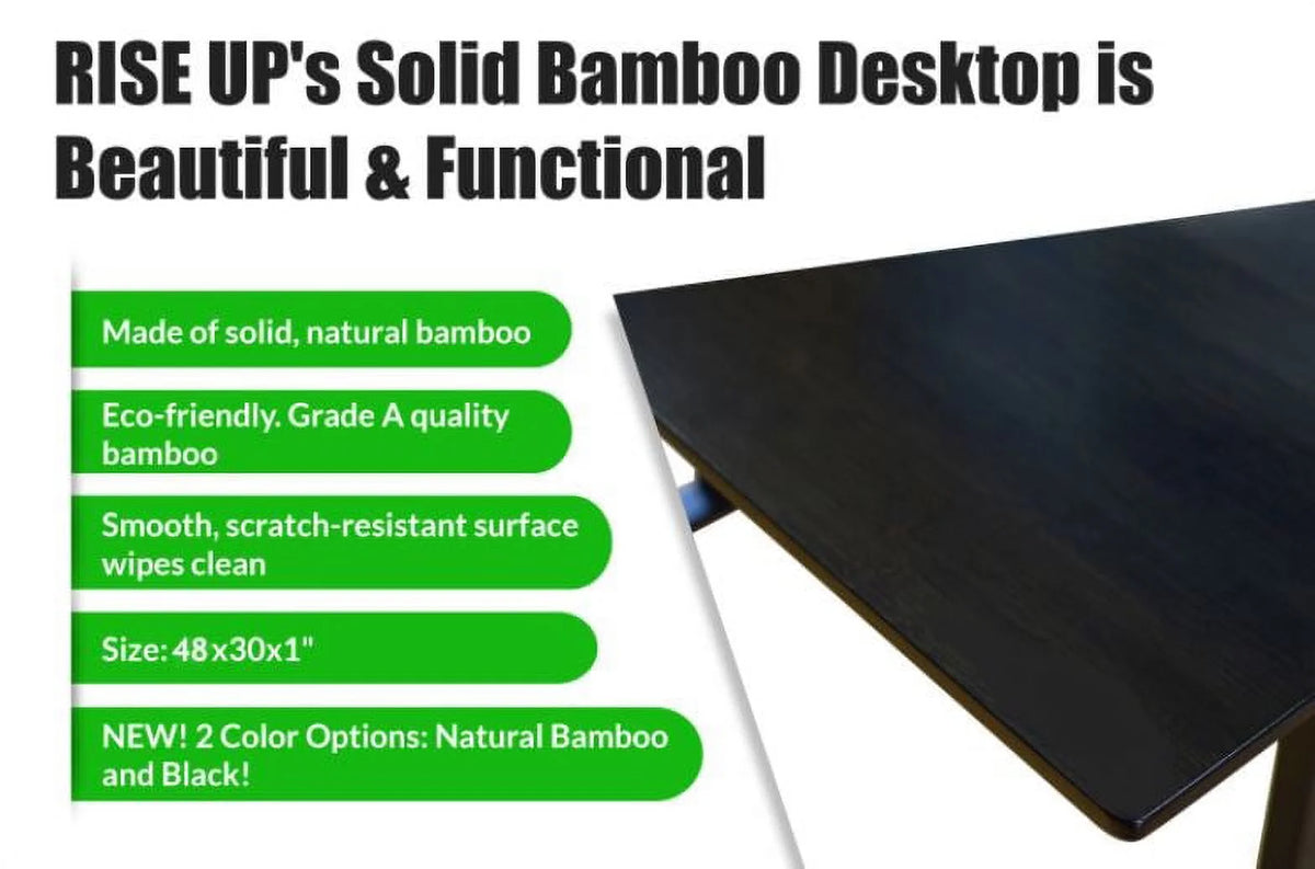 Gray Bamboo Adjustable Electric Desk G18847