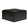 Coffee Table Storage Ottoman with 4 Serving Trays O70577