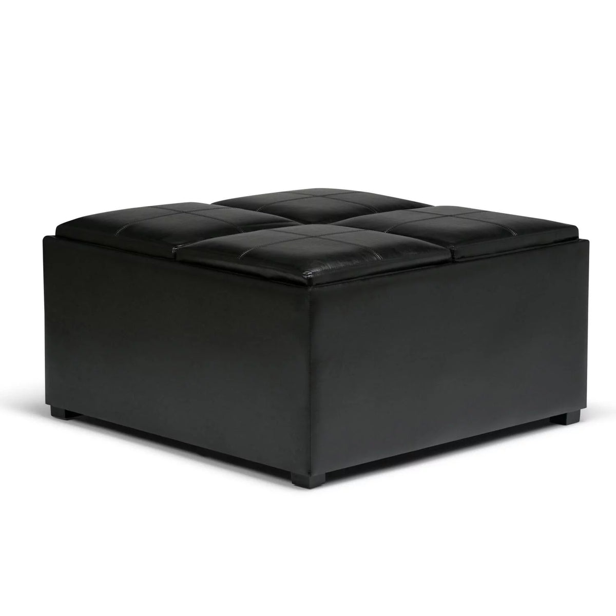 Coffee Table Storage Ottoman with 4 Serving Trays O70577