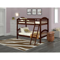 Twin Over Twin Bunk Beds with Ladder and Guard Rail C12968