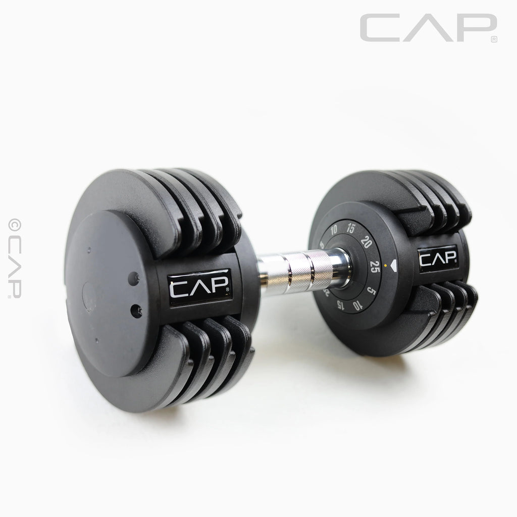 25 lb Adjustable Dumbbell Set, Pair, Black O7524