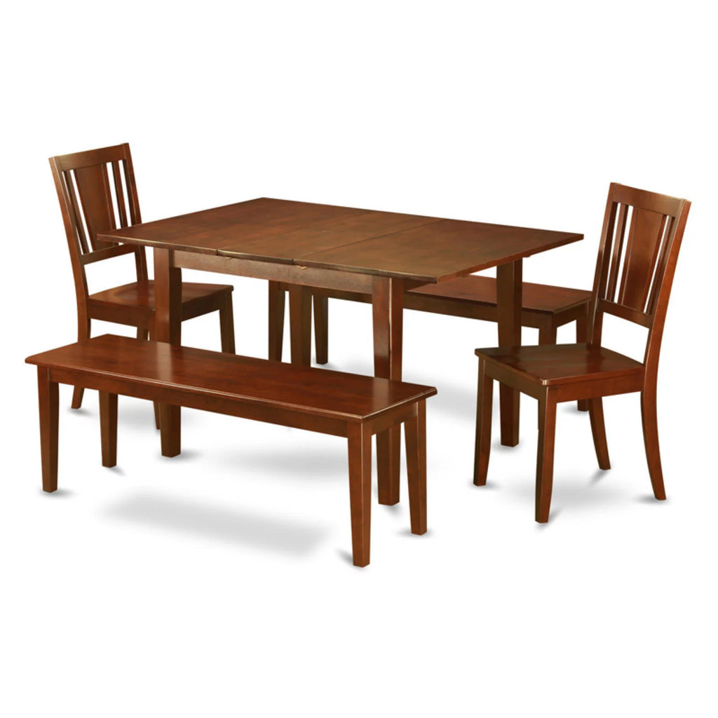 5 Piece Mahogany Rectangular Dining Table Set E4680